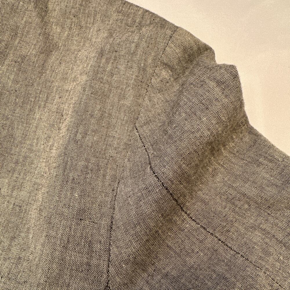 J Crew Ludlow Blazer Mens 36R Gray Somelos Cotton Linen Sport Coat - Picture 16 of 16